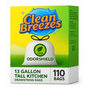 13 Gallon Tall Kitchen Drawstring Bags